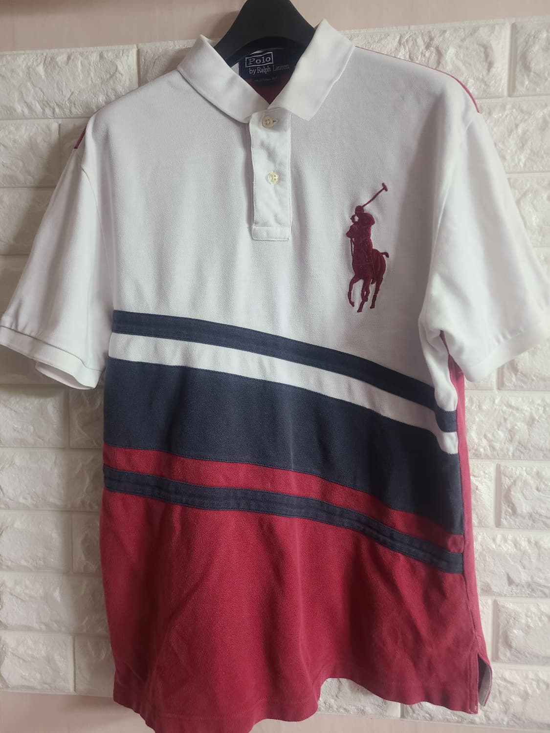 폴로 랄프로렌 멀티 스트라이프 반팔 카라티(실95) 상품이미지1