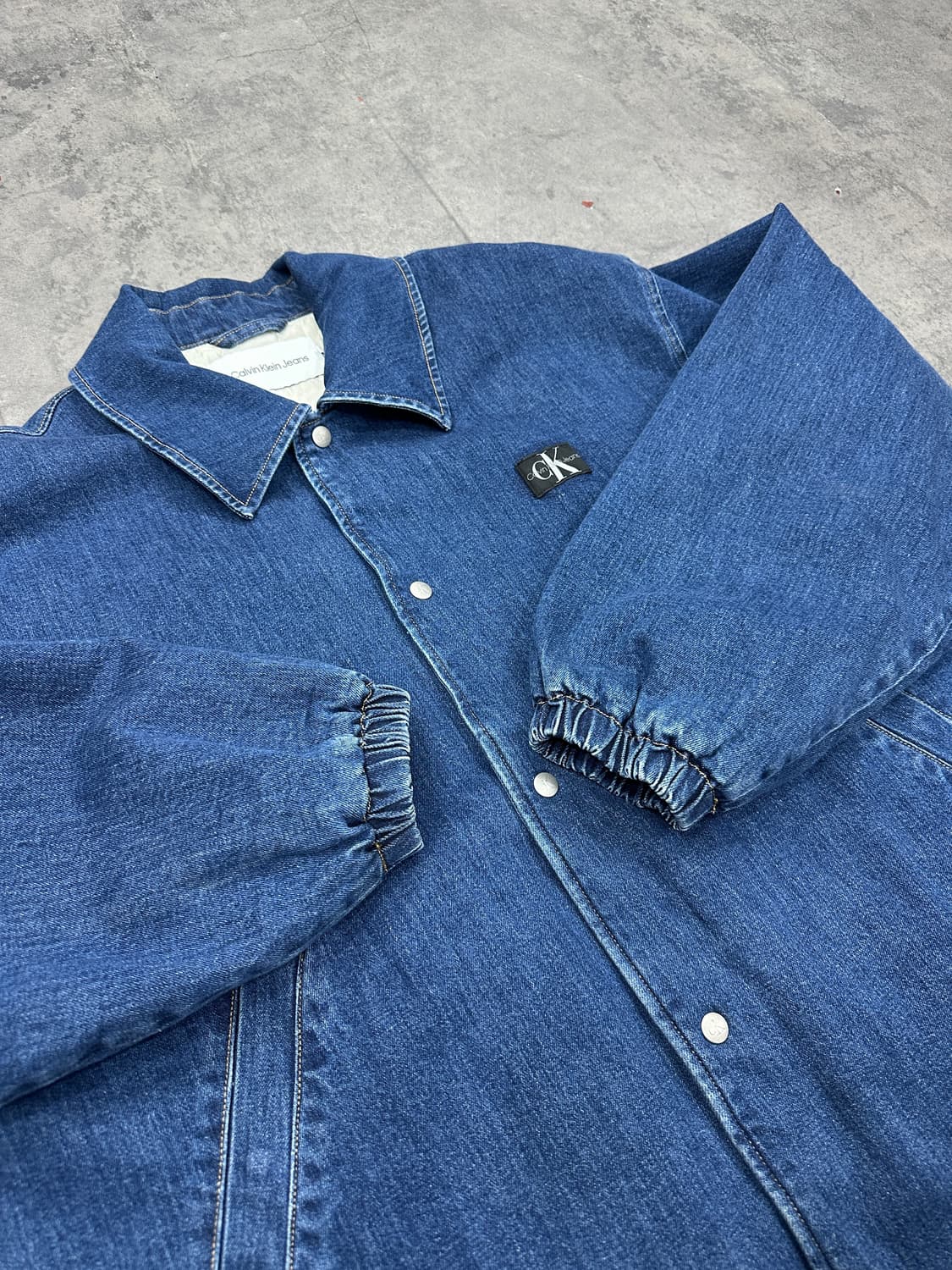 캘빈클라인 누빔 데님 자켓 빅사이즈 상품이미지2