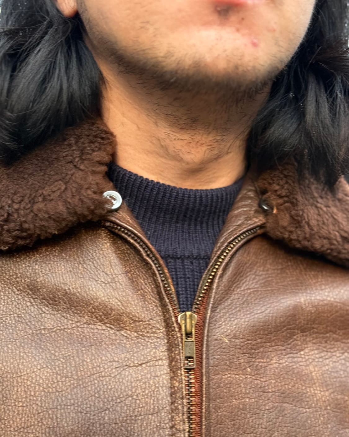 80‘s 로얄 레더 코트 by 코토누키 G-1 플라이트 자켓 L 상품이미지10