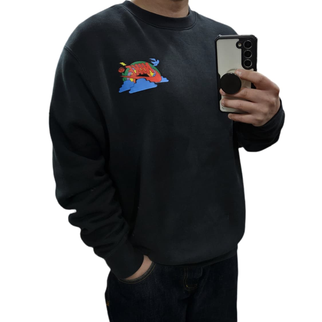 L 나이키 해브어 나이키데이 백로고 기모 맨투맨 상품이미지2