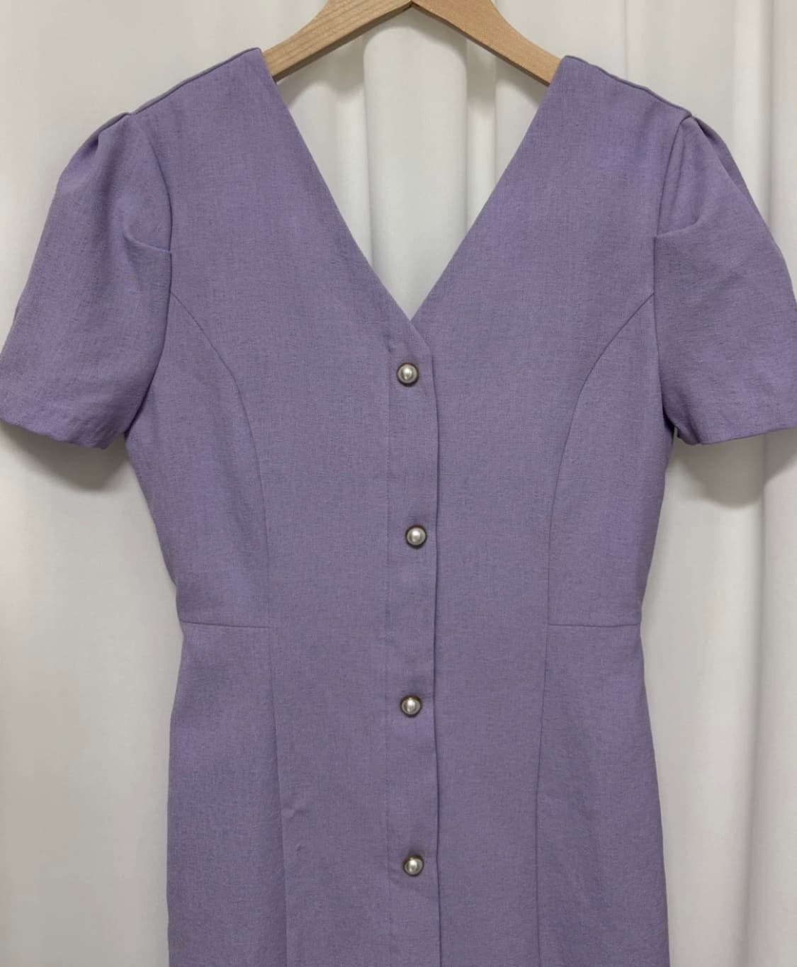 허쉬 퍼플 미니 원피스 반팔 상품이미지5