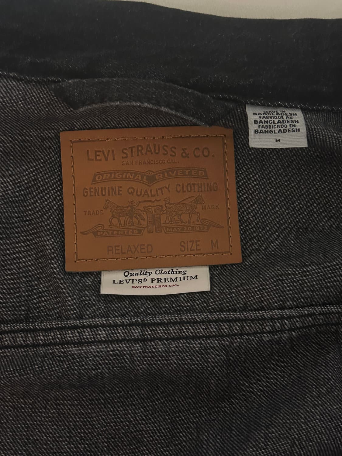 [m]리바이스 타입3 트러커 프리미엄 라인 흑청 자켓 상품이미지3