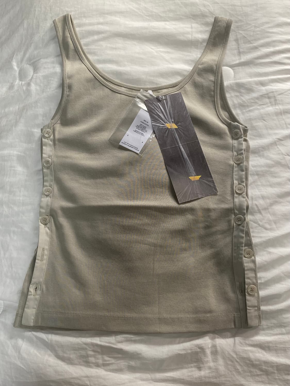 낫띵 에브리띵 사이드 버튼 슬리브 새제품 상품이미지2