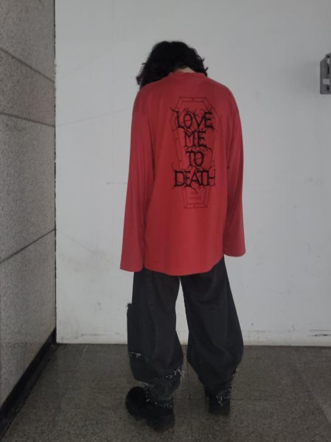 vetements 베트멍 18aw love me to death 롱슬리브 상품이미지1