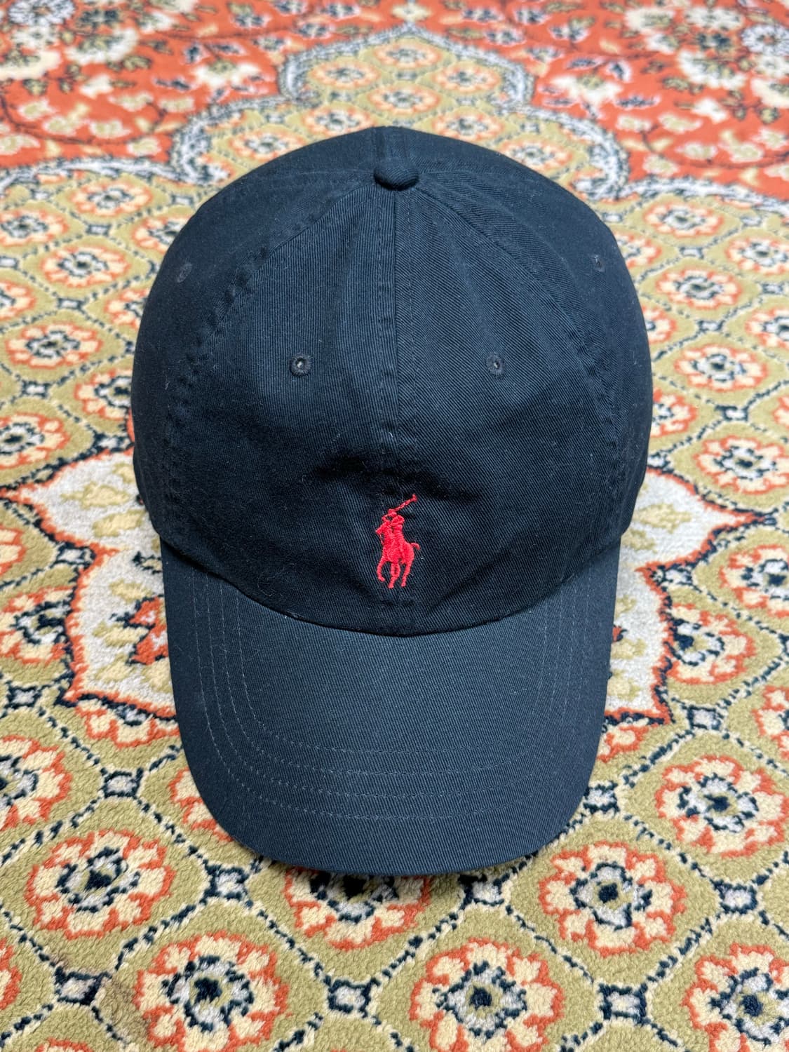 폴로 랄프로렌 레드 포니 볼캡 블랙 OS 상품이미지1