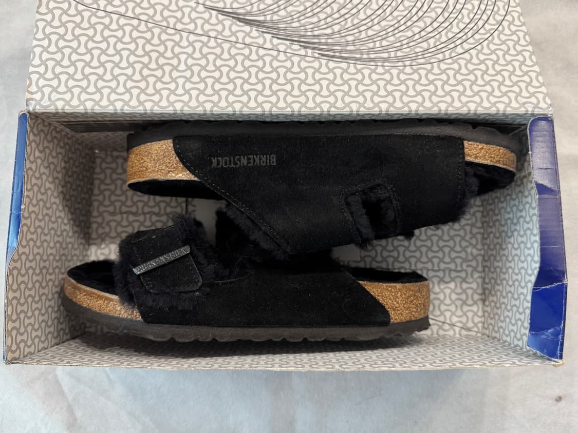 버켄스탁 아리조나 퍼 블랙 37 (240mm) 상품이미지5