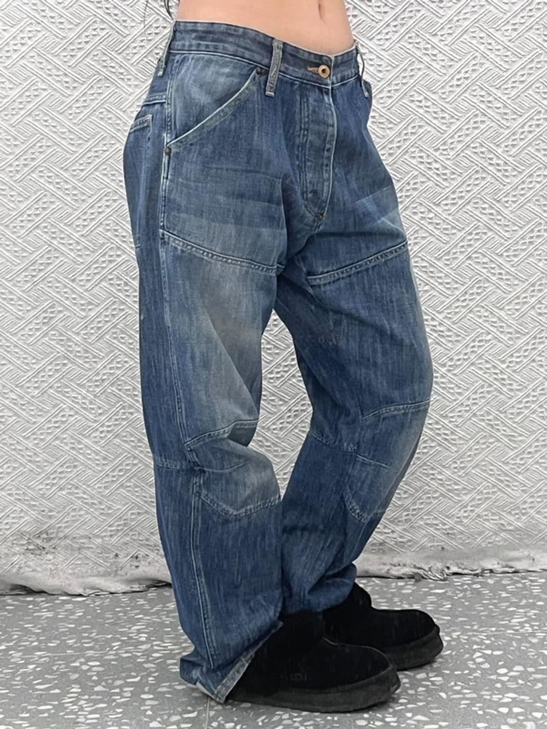 지스타 로우 빈티지 유니크3D 데님팬츠 34인치 C08063 상품이미지2