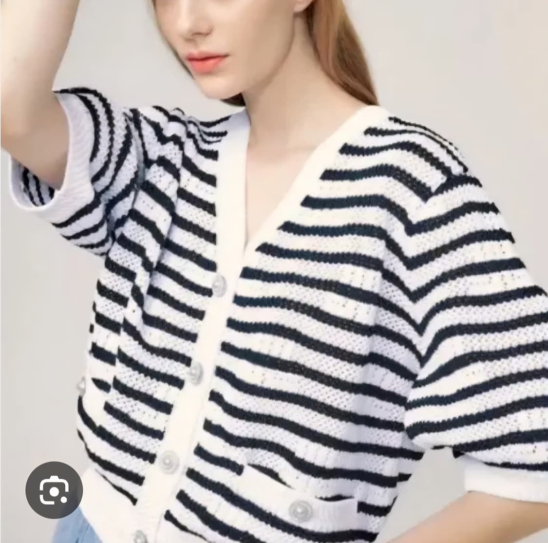 랑방 니트가디건 가슴둘레 82 22SS 상품이미지1