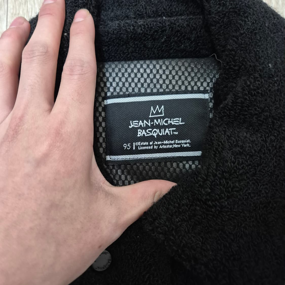 장미쉘 바스키아 와펜 뽀글이 후리스 자켓 M(95) 상품이미지5