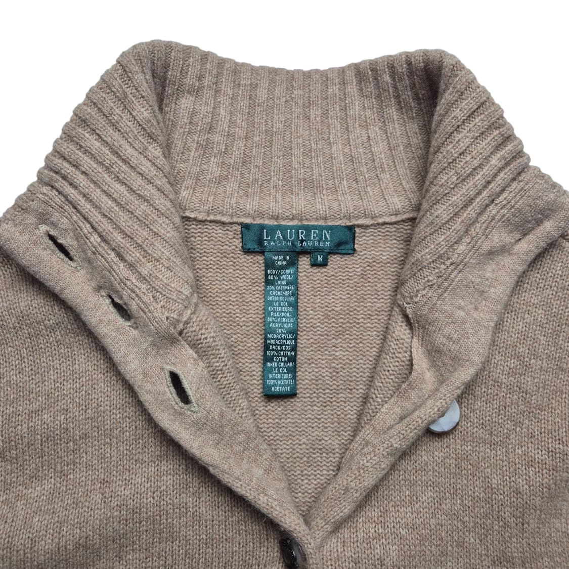 [M] 로렌 랄프로렌 울 니트 가디건 상품이미지6