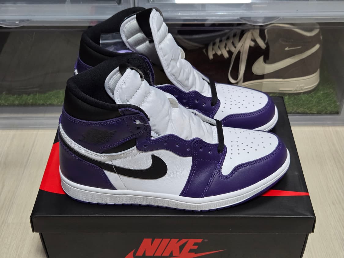 [판매](260)조던 1 레트로 하이 OG 코트 퍼플 상품이미지2