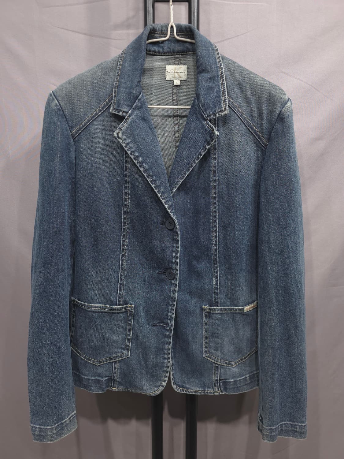 캘빈클라인 여성 데님 블레이저 자켓 L(M) 상품이미지1