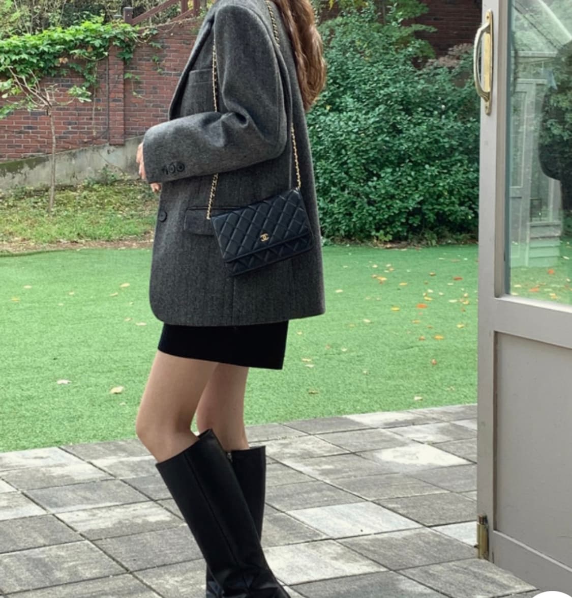 에드모어 자체제작 헤링본 울 자켓 브라운 상품이미지2