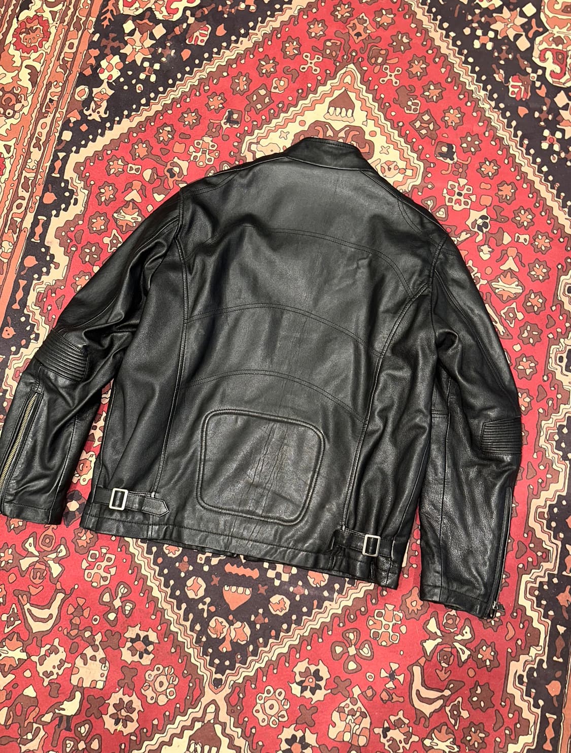 ( XL ) 바이커가죽 라이더자켓 양가죽 빈티지가죽 에이징가죽 상품이미지4