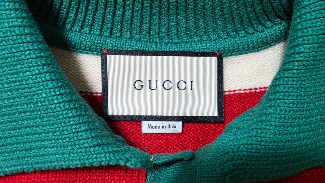 [A급] 구찌 GG 마틀라세 울 100% 니트 카라 셔츠 (L사이즈) 상품이미지6