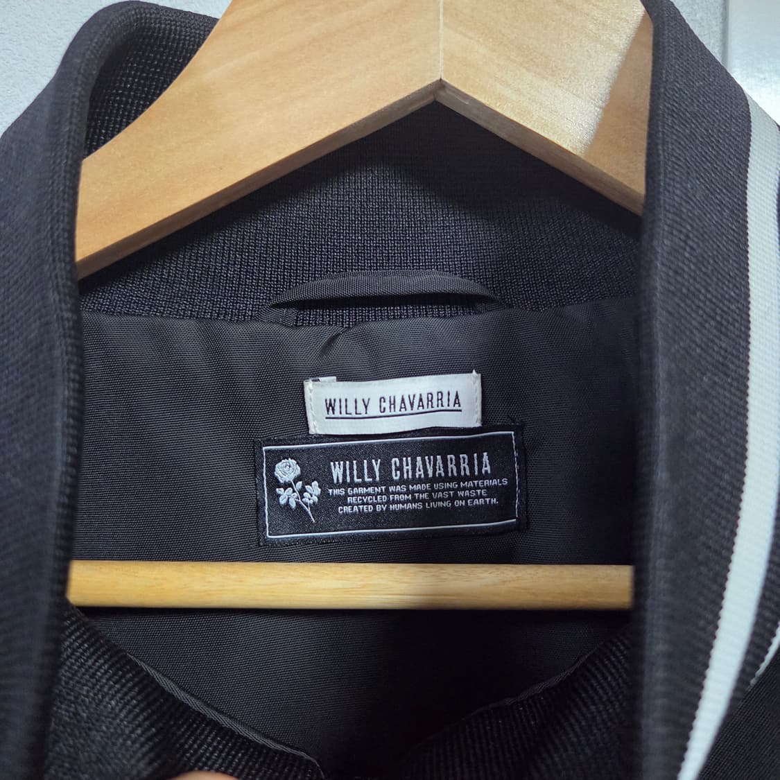 [m] 윌리차바리아 스타디움 자켓 블랙 상품이미지4