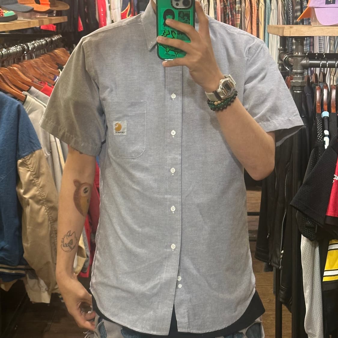 [HI] 칼하트 반팔셔츠 그레이 상품이미지1