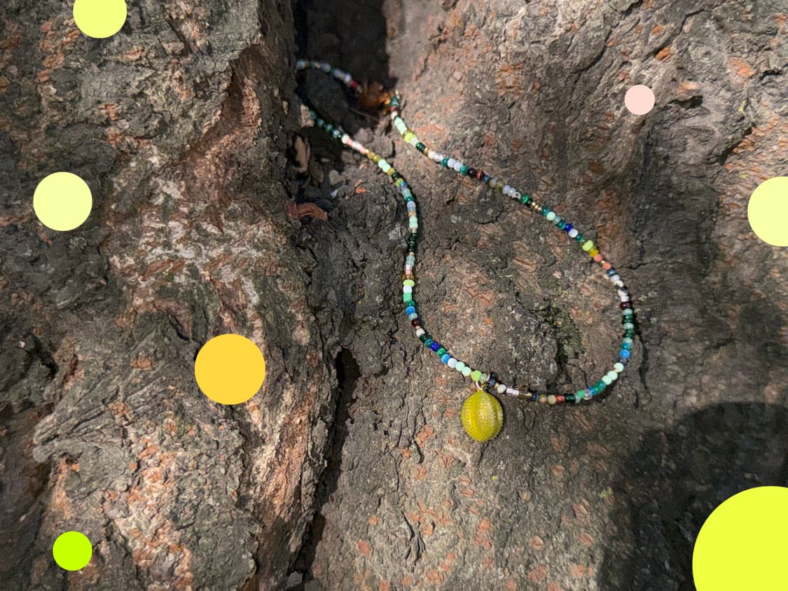 {핸드메이드} 비즈목걸이 상품이미지1