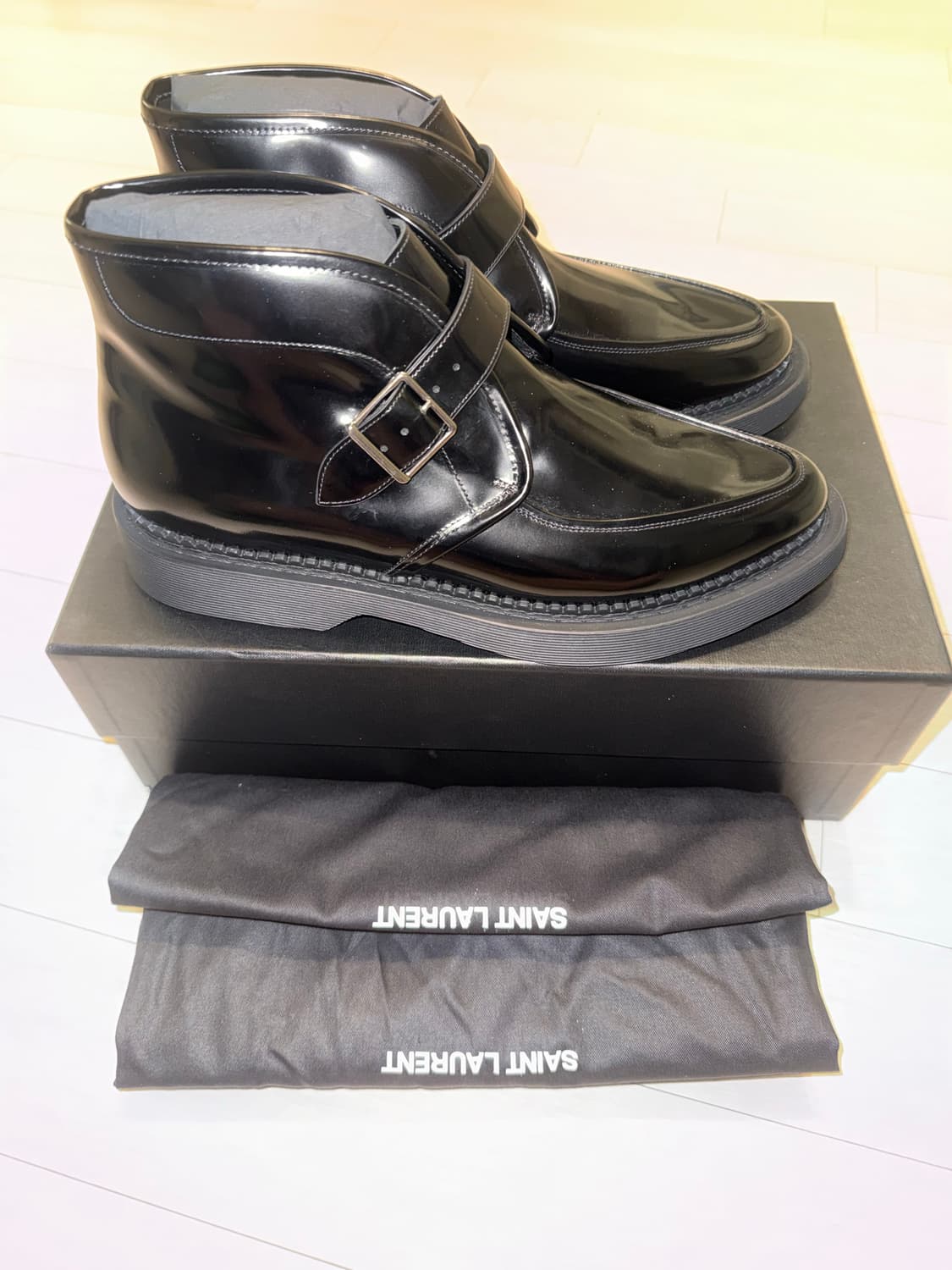 생로랑 SAINT LAURENT 테디 몽크 스트랩 부츠  상품이미지6