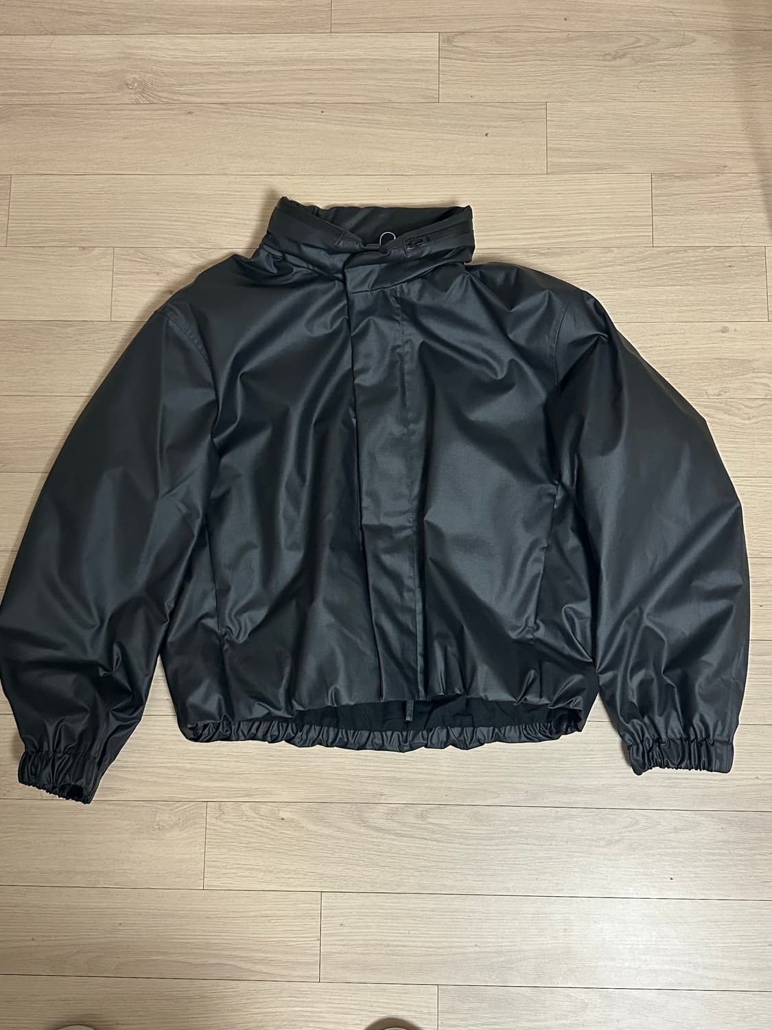 유니클로 코팅쇼트블루종 XL 블랙 상품이미지1