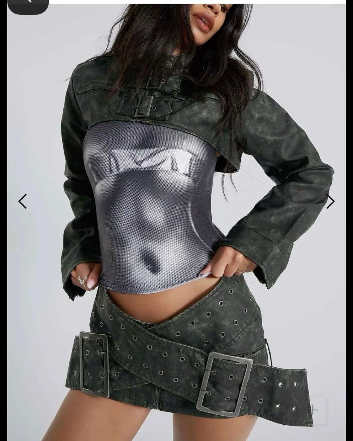 Jaded london leather mini skirt 상품이미지1