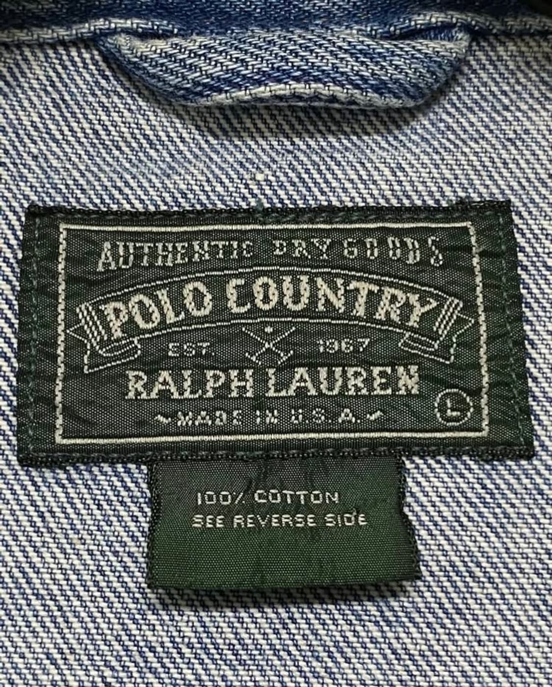 1988년 POLO COUNTRY RALPH LAUREN 데님자켓 상품이미지8