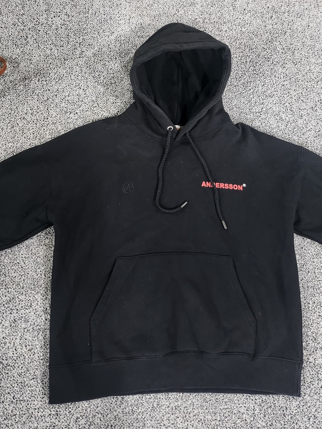 앤더슨 벨(Andersson Bell) 블랙 후드 티셔츠 상품이미지1