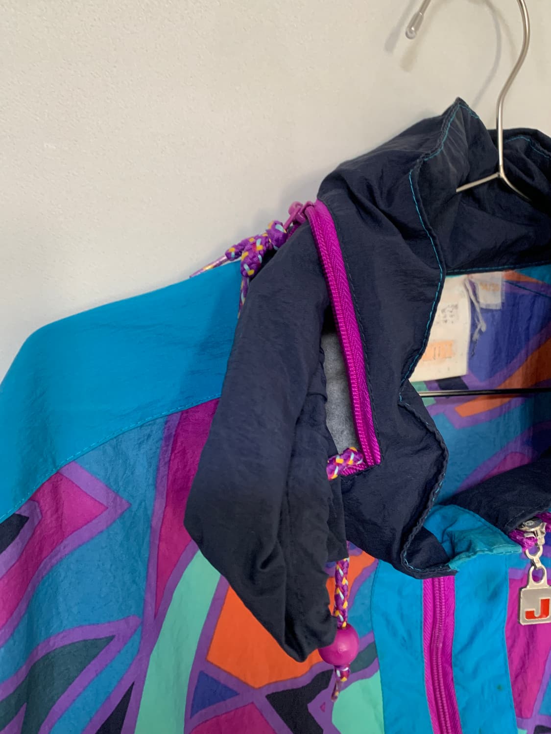 Jeantex 90년대 아웃도어 멀티컬러 바람막이 자켓 상품이미지5