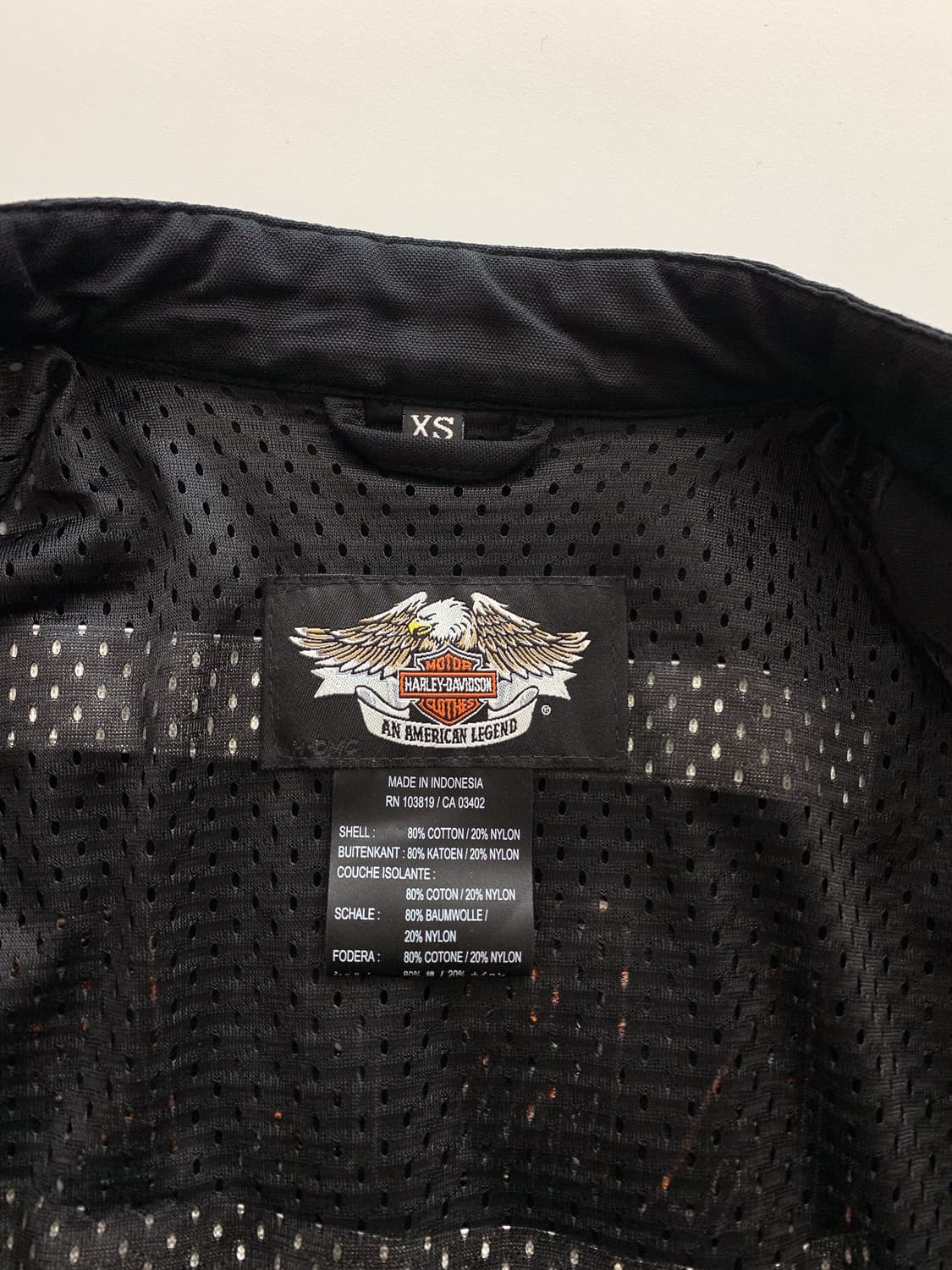 할리 데이비슨 큐빅 레터링 바이커 자켓 90  상품이미지10