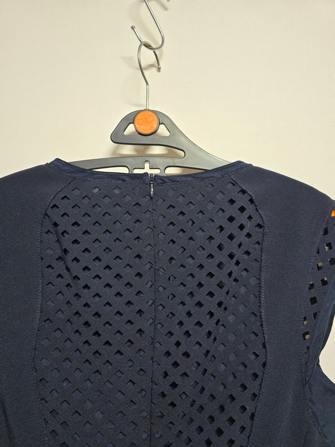 SJSJ 네이비 펀칭 A라인 원피스 상품이미지5