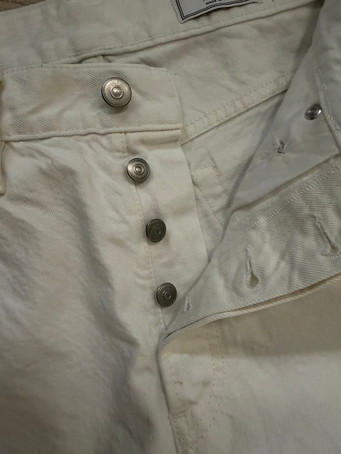 자라 리미티드 에디션 90s 아카이브 메이드인이태리 데님 화이트 상품이미지8