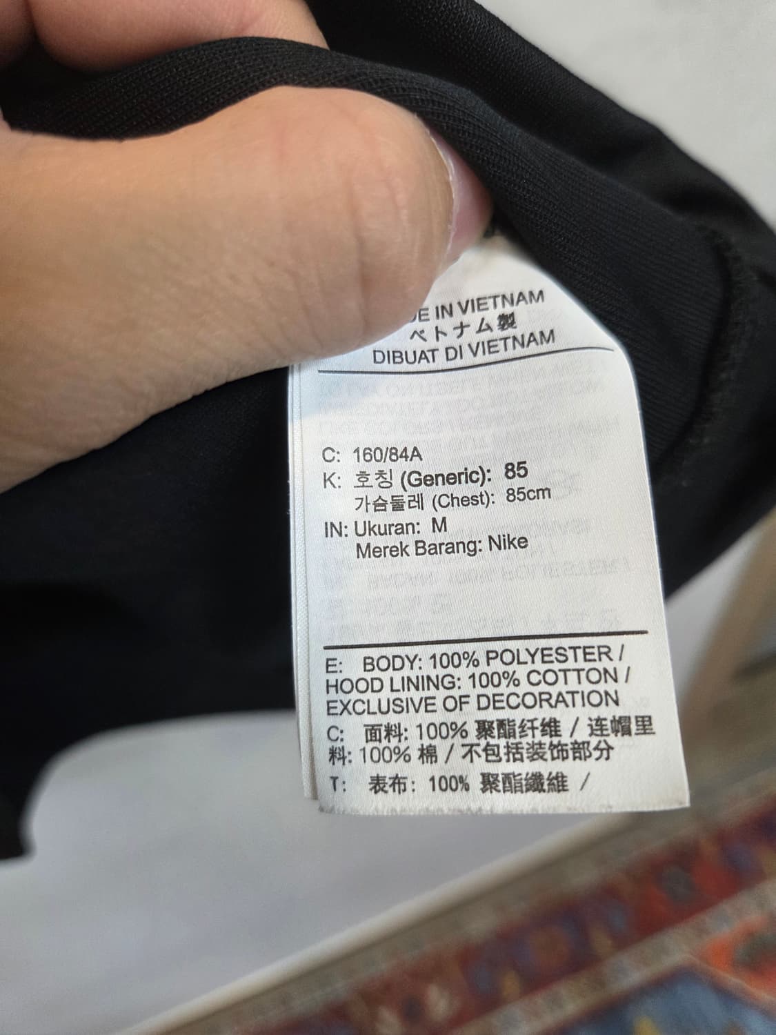 나이키 여성 테이프 사이드로고 기능성 후드티 m 상품이미지4