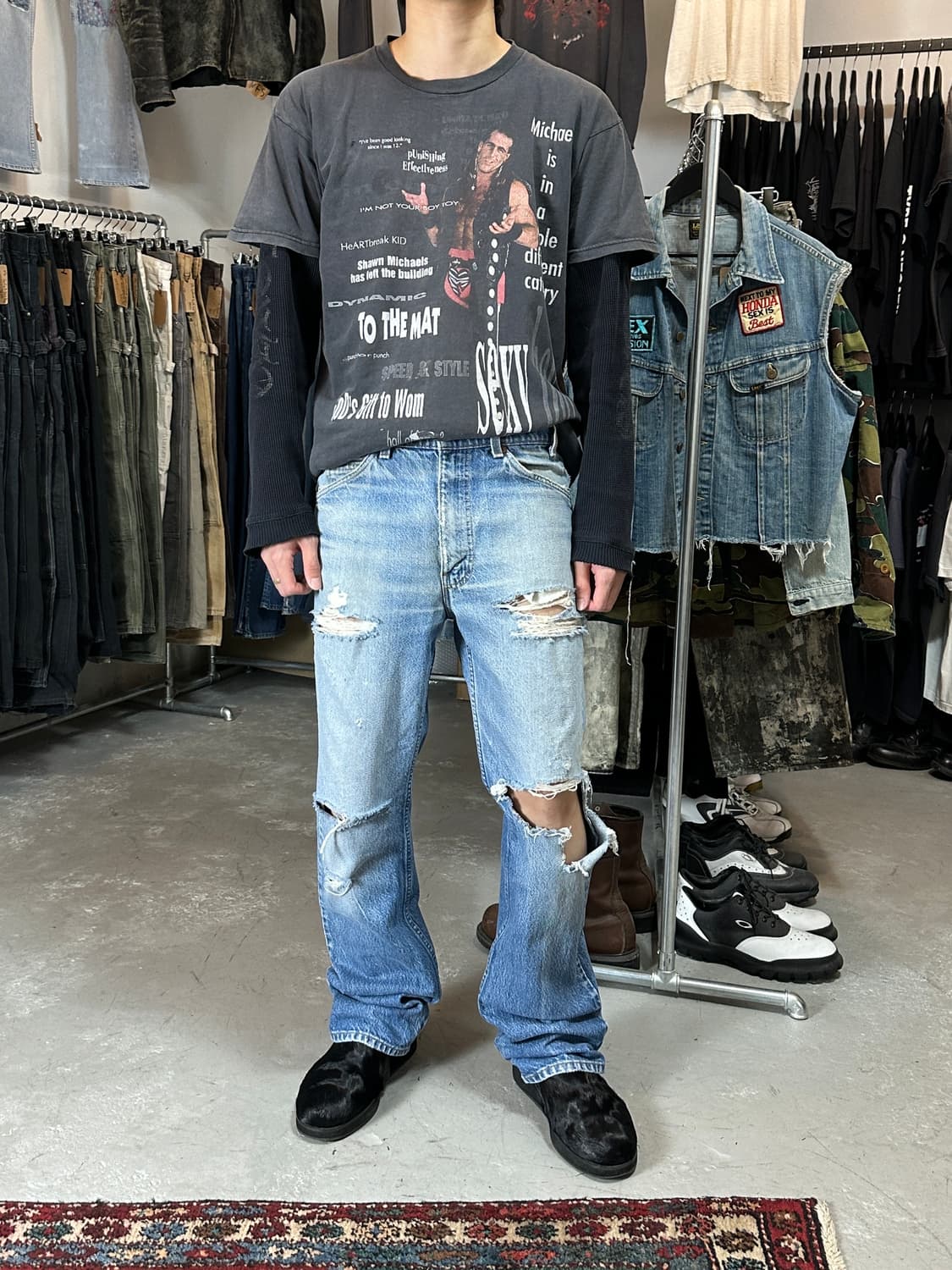 90's USA Made 빈티지 리바이스 517 오렌지탭 상품이미지2