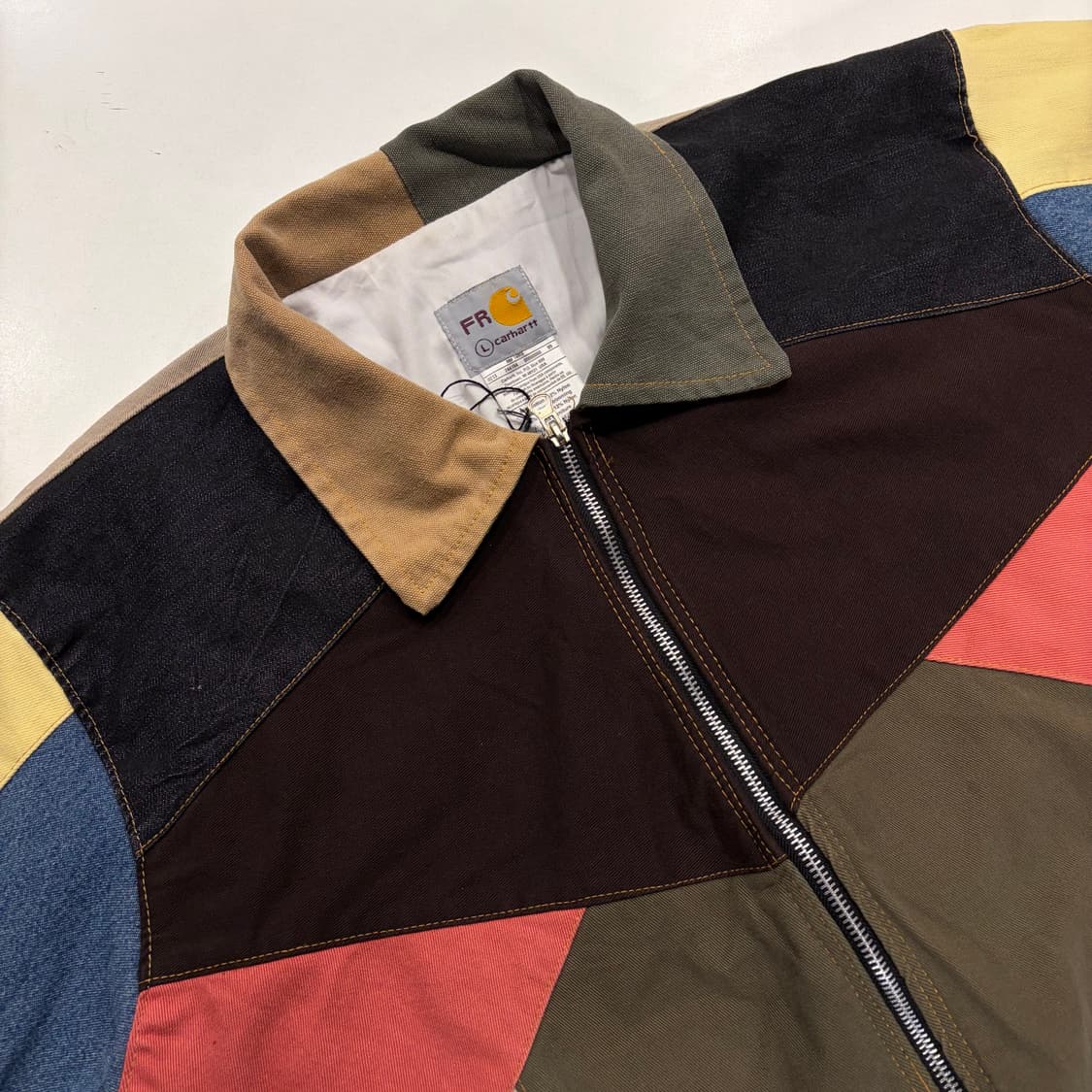 [L] 칼하트 FR 리메이크 패치워크 멀티컬러 자켓 B243 상품이미지3