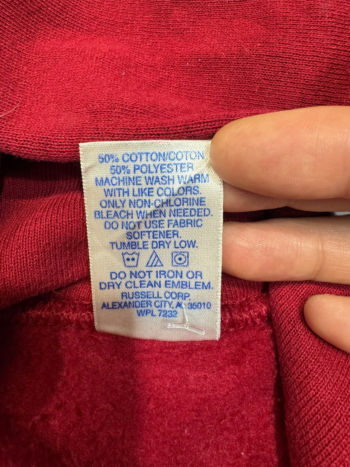 러셀 빈티지 스웻 후드티 (L)  상품이미지5