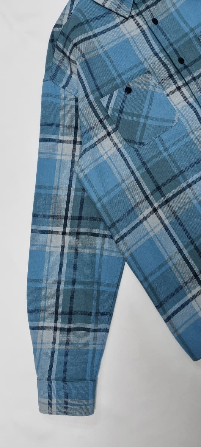 카키스 트러커 플레이드 셔츠 L _ 남성 상품이미지3