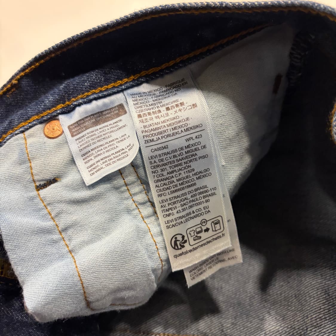 [34x30] 리바이스 501 진청 데님 팬츠 청바지 B905 상품이미지7