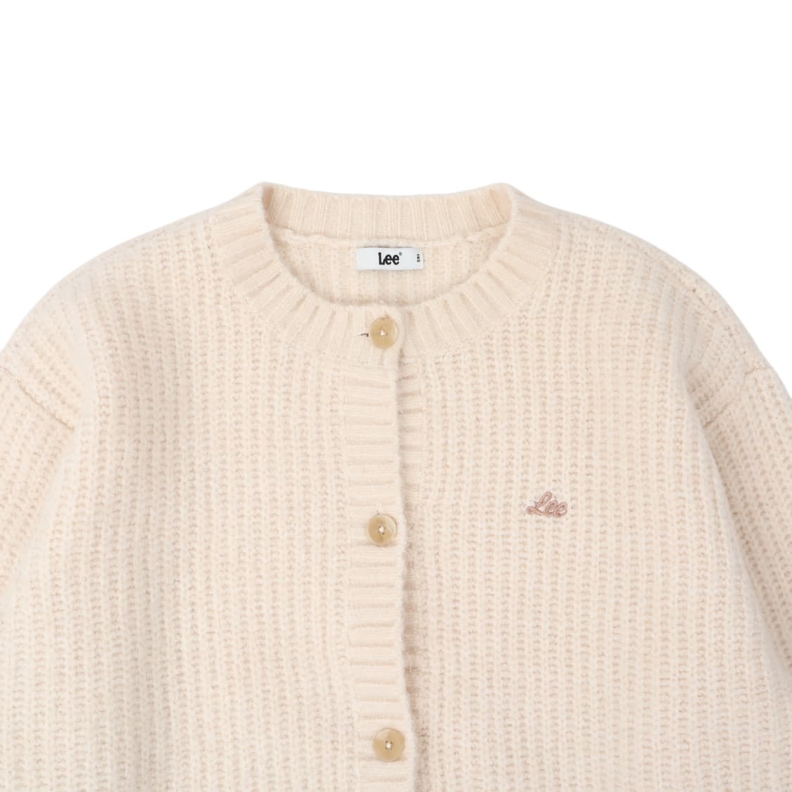 Lee 리 아이보리 케이블 니트 가디건 상품이미지2