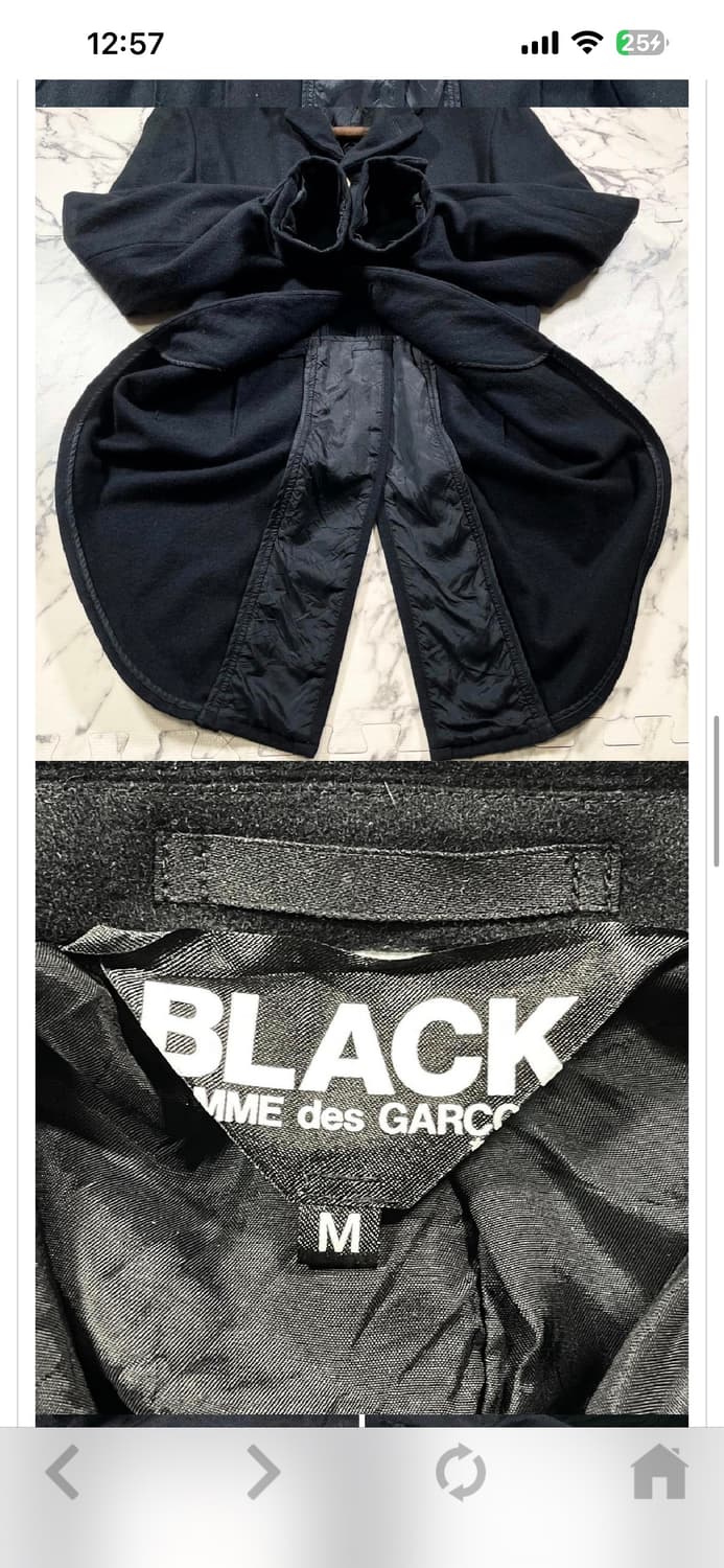 꼼데가르송 블랙 코트 판매합니다 상품이미지5