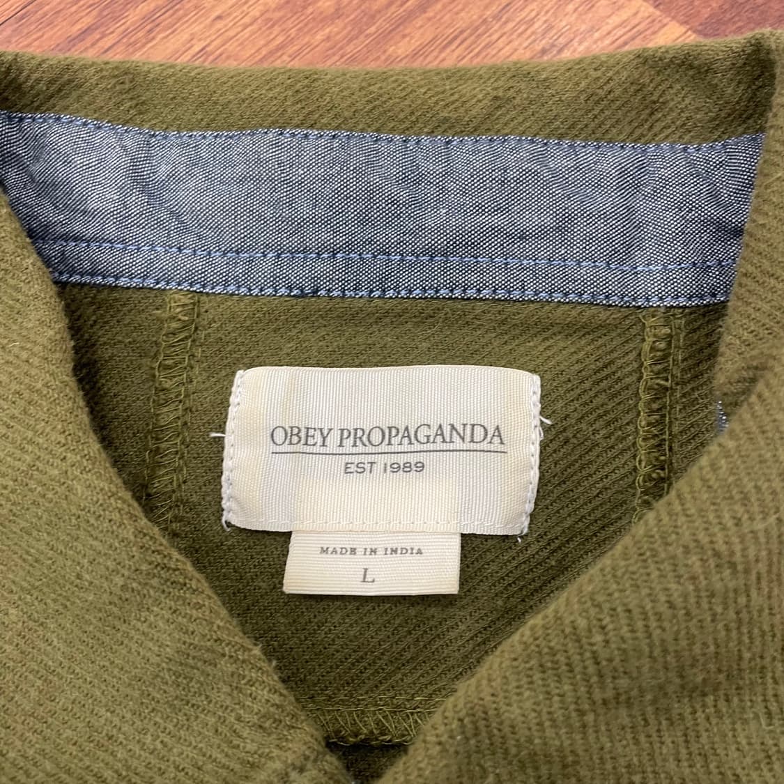 오베이 프로파간다 패치워크 셔츠 상품이미지3