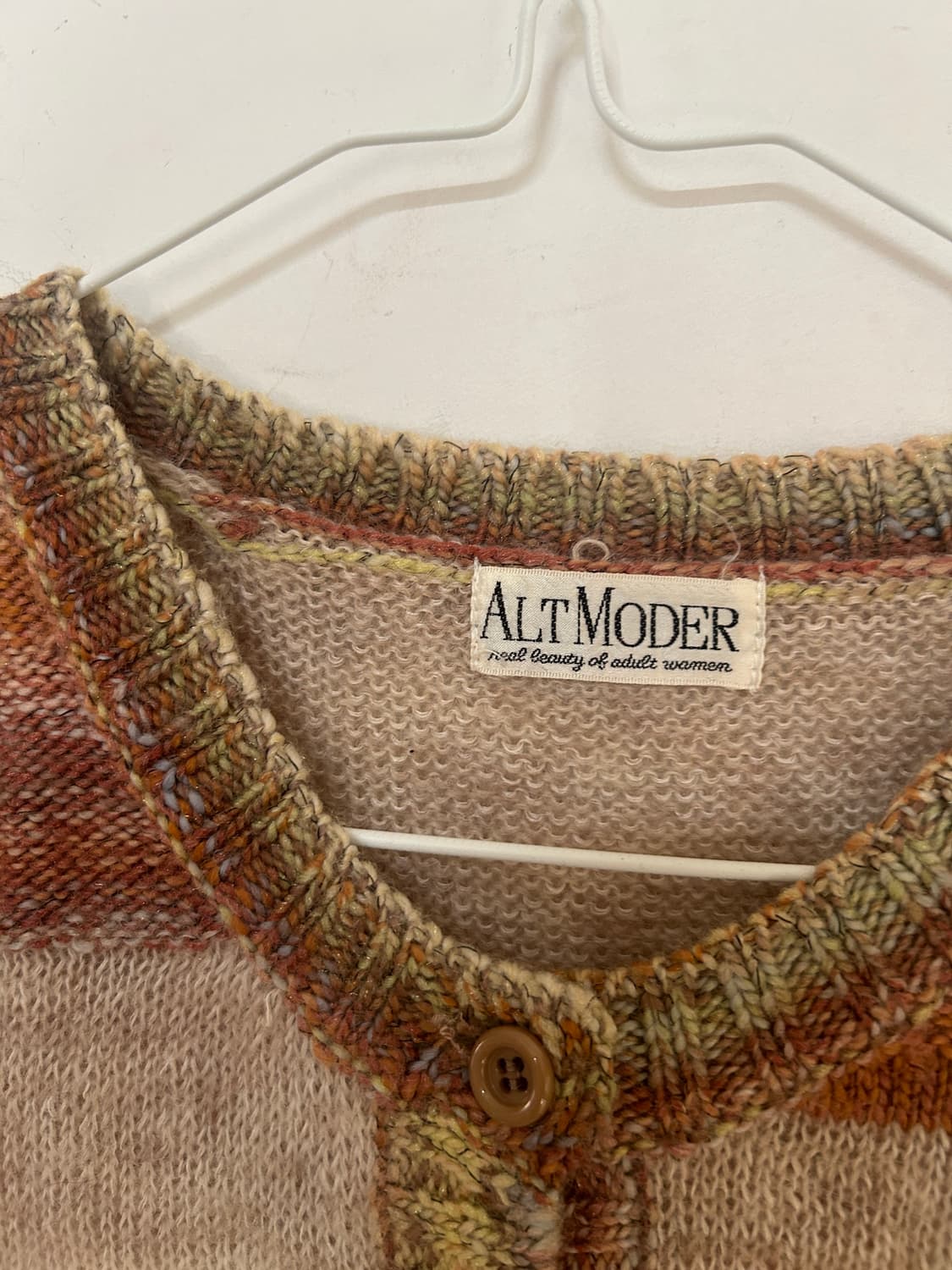 패치워크 니트 조끼 상품이미지5