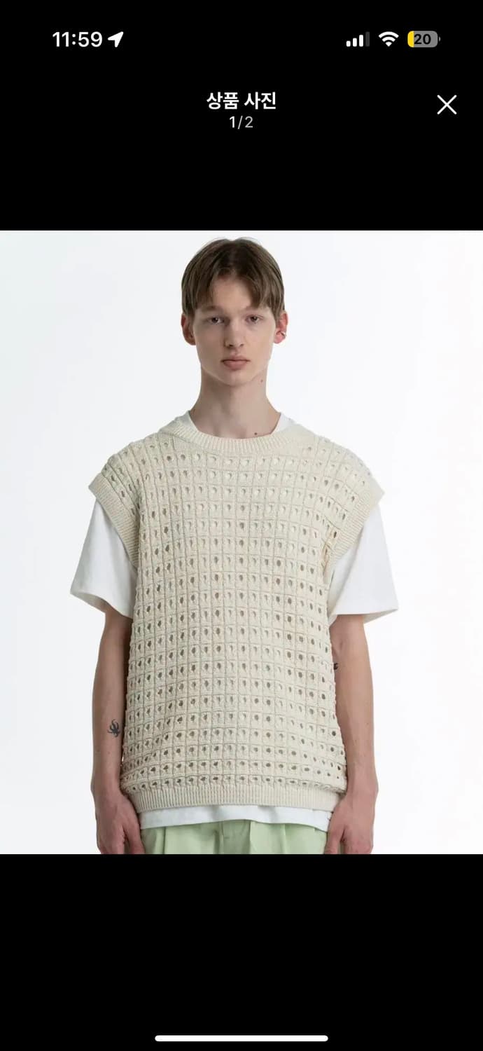 아모멘토 니트 베스트  상품이미지1