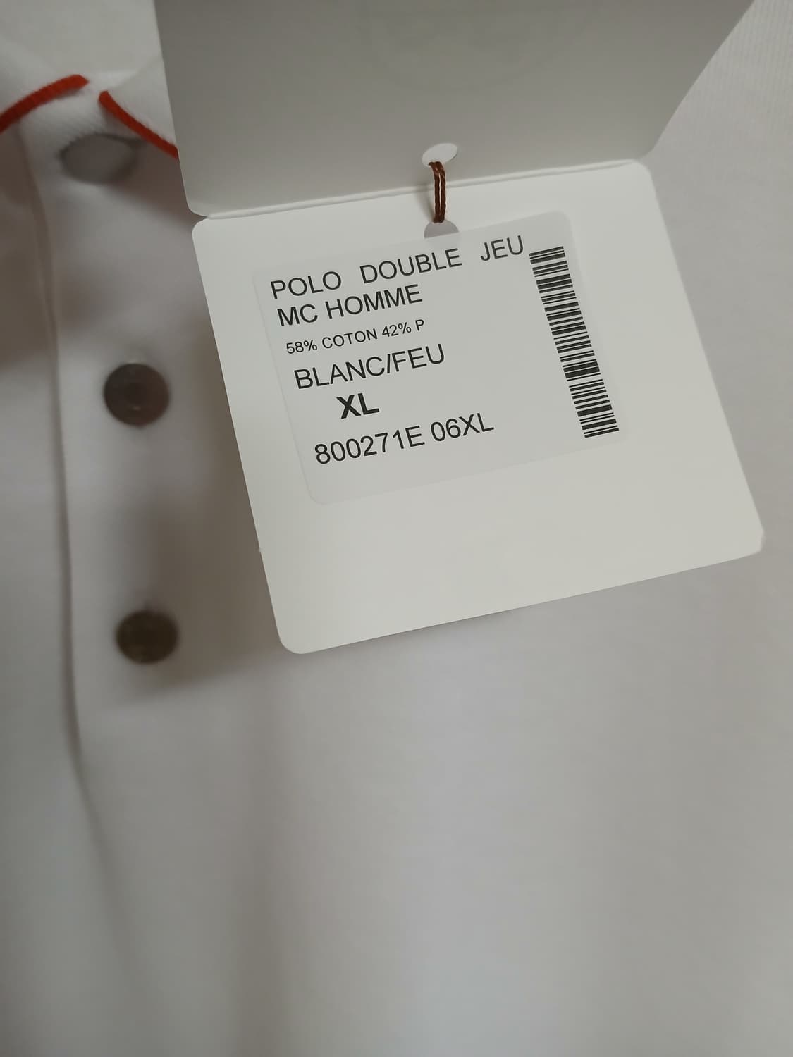 에르메스 / 더블 주 테크니컬 폴로 반팔 카라셔츠 / XL (105) 상품이미지7