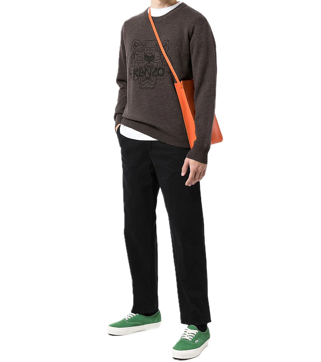 겐조 KENZO 로고 니트 스웨터 브라운 상품이미지9