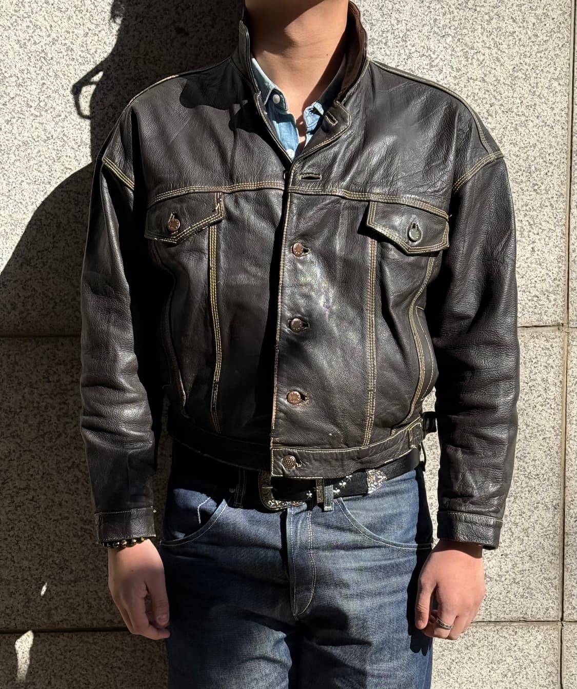 80s Cowhide Leather 🇫🇷 상품이미지1