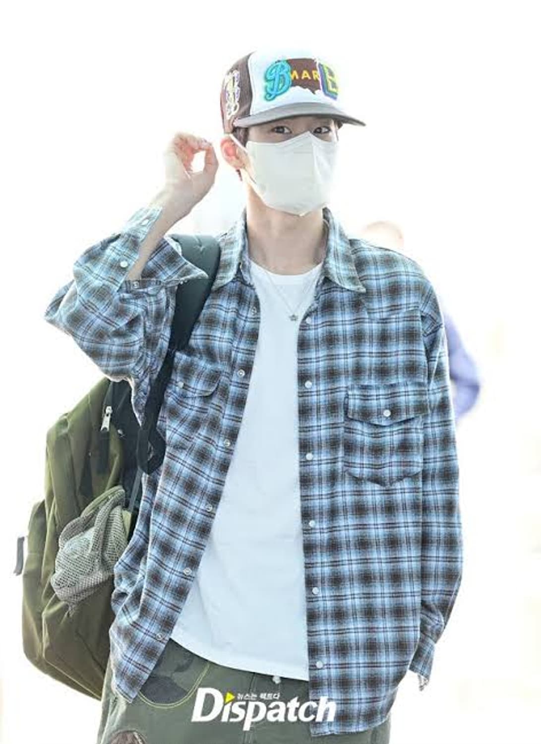 누아클레 옴브레 체크 웨스턴 블루 (라이즈 소희 착용) 상품이미지4