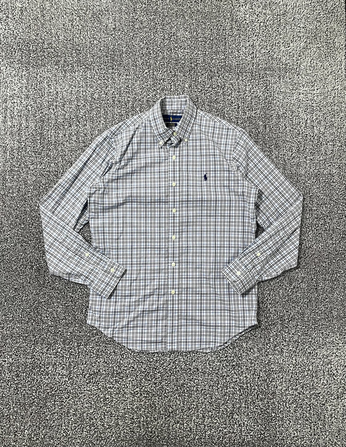 빈티지9. 폴로랄프로렌 클래식 핏 퍼포먼스 체크 셔츠 스카이블루 상품이미지1