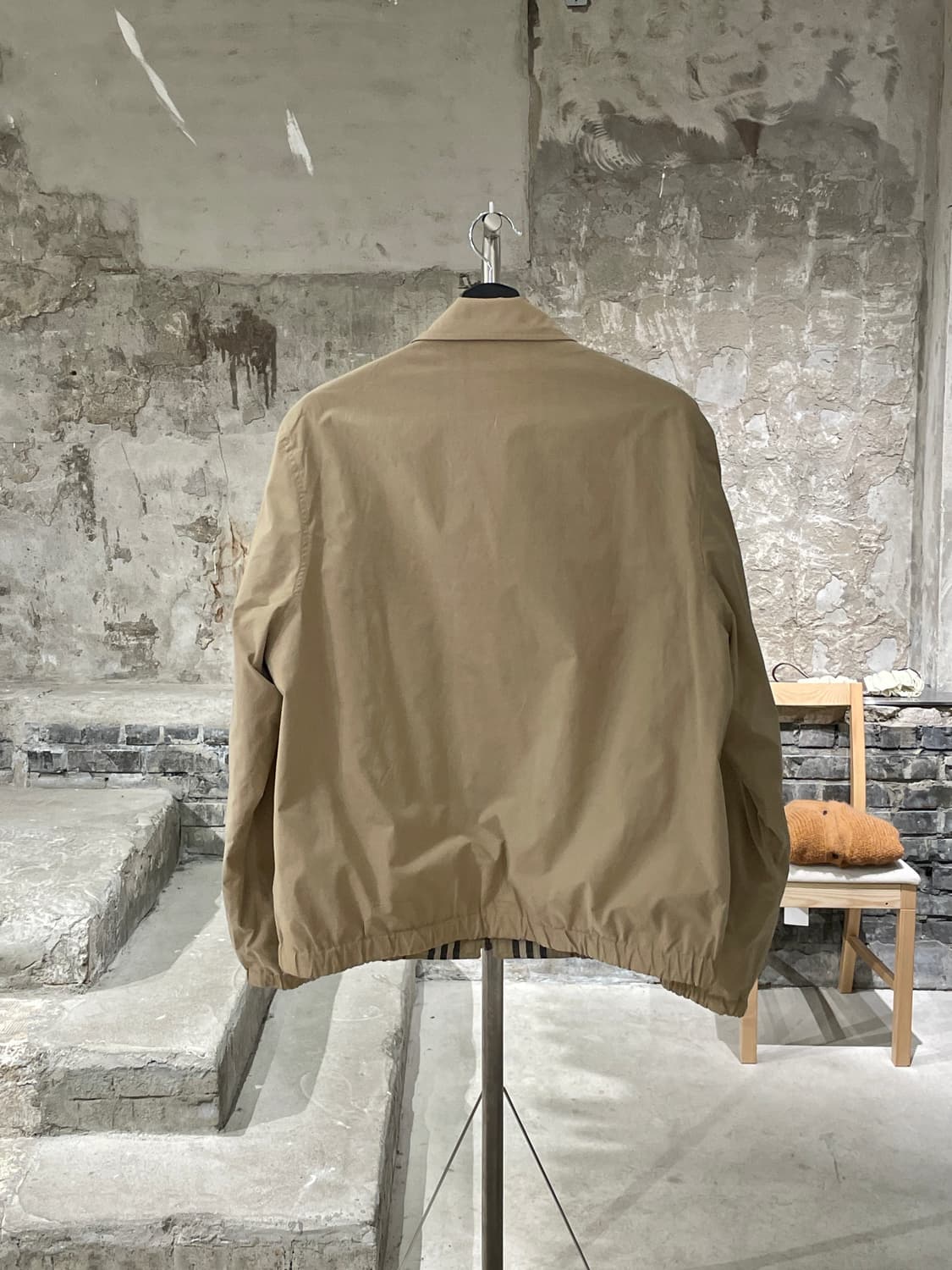 버버리 베이지 노바체크 리버시블 블루종 자켓 상품이미지8