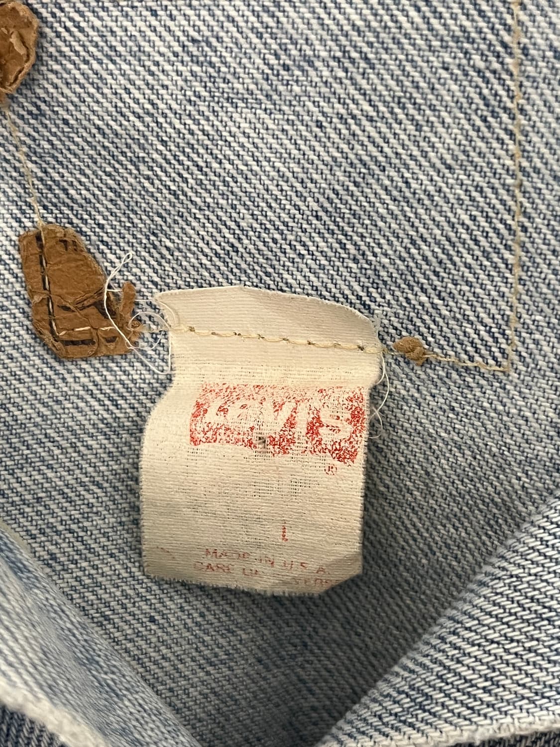 90s Levis 리바이스 데님 자켓 (Made in U.S.A) 상품이미지5