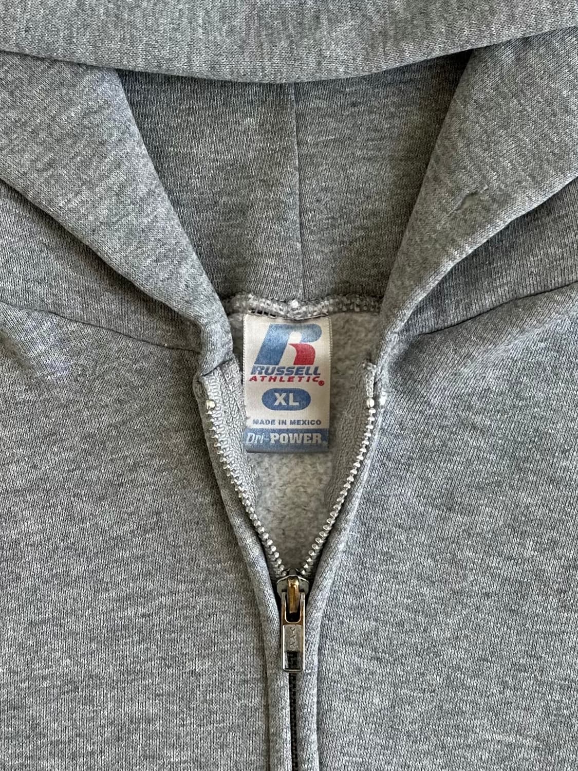 빈티지 러셀 후드집업 그레이 XL 상품이미지6